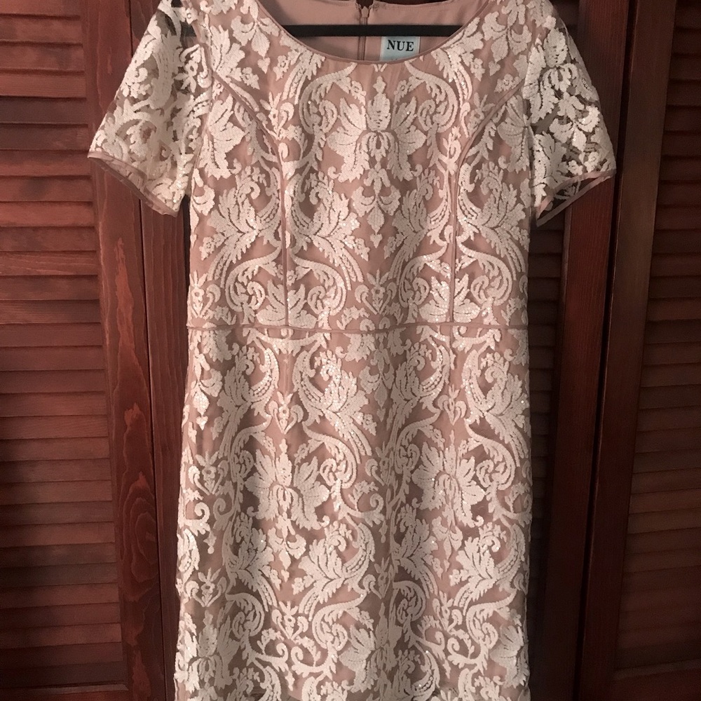 Nue by Shani Blue Label White Lace Dress